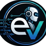 edgeVelocity Labs Inc. logo — circular EV robot badge