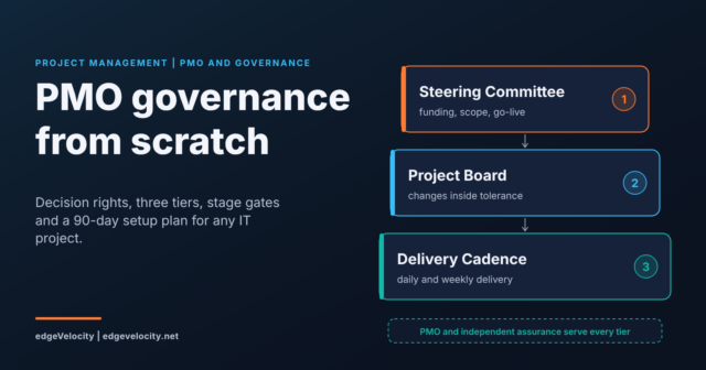 PMO governance from scratch: three-tier governance structure for an IT project